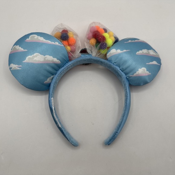Disney Parks Pixar Movie UP Grape Soda Cap Balloons Minnie Mickey Ears Headband - Picture 2 of 5